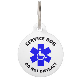 Service Dog Pet ID Tag