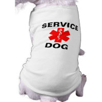 Service Dog Red Medical Alert Symbol T-Shirt Tank