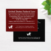 Service Dog Rights Card (Desk)