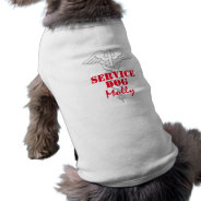Service Dog Shirt | Custom Canine Pet Clothing at Zazzle