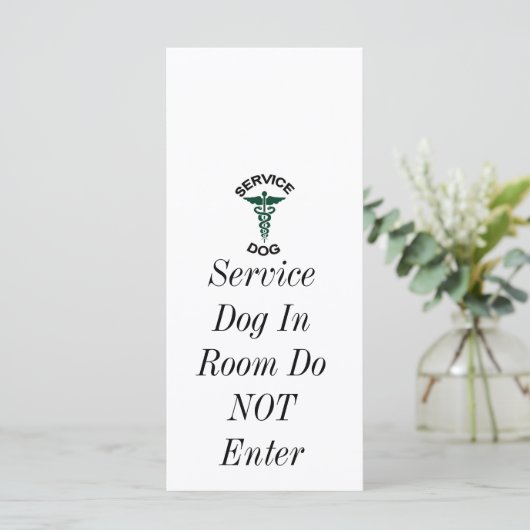 Service dog tag (Standing Front)