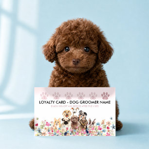 Service Dog Training Loyalty Business Card