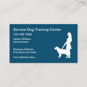 Service Dog Training School Business Cards