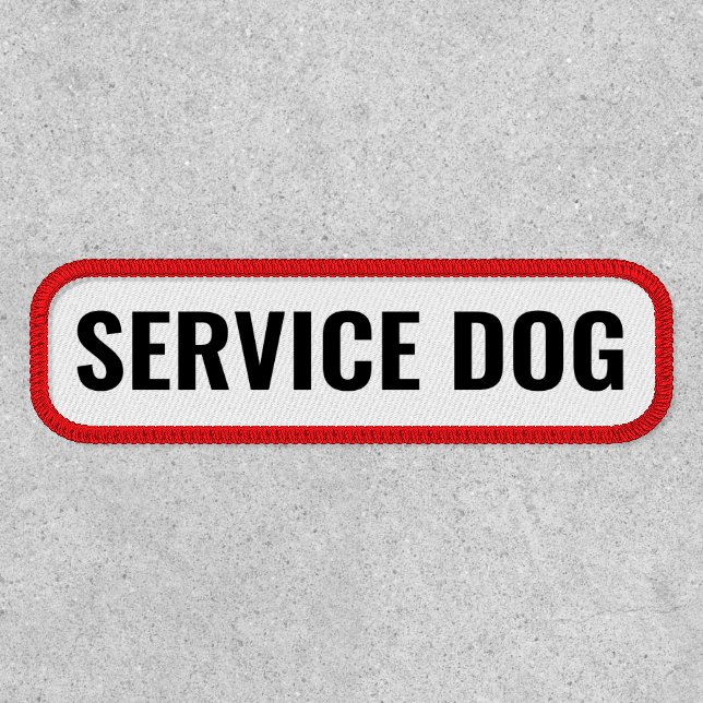 Service Dog Velcro Dog Vest  Patch (Front)