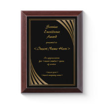 Service Excellence Award Plaque Service Excellence Award Plaque