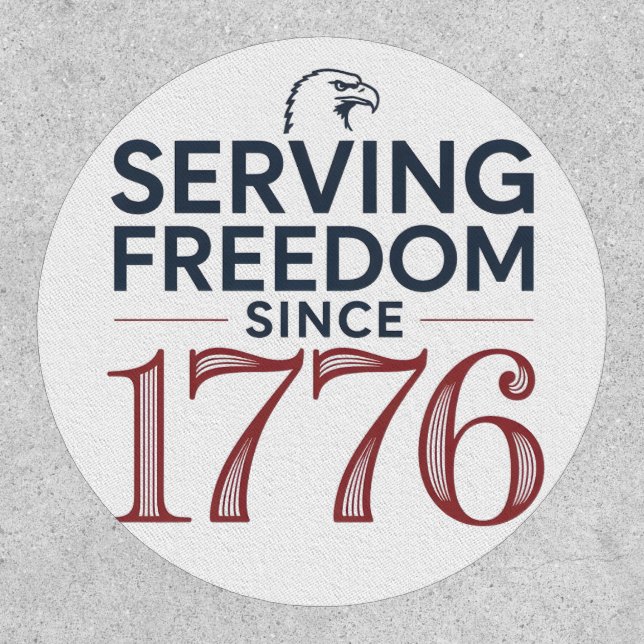 Service Freedom Since 1776 4th of July 250th Anniv Patch (Front)