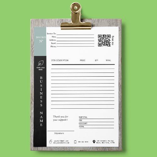 Service Invoice Sales Receipt Small Business
