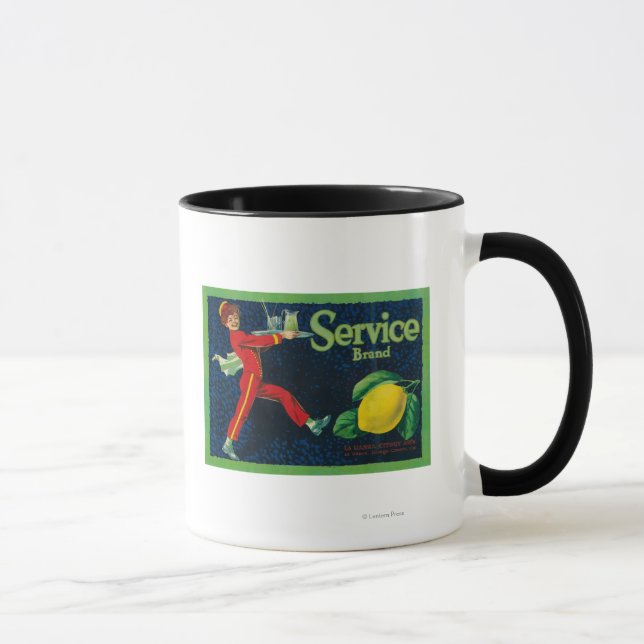 Service Lemon LabelLa Habra, CA Mug (Right)