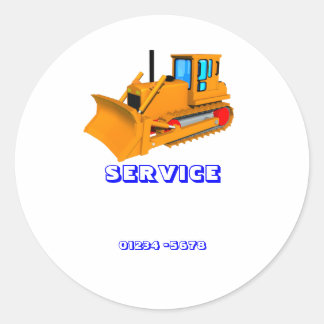 Service phone number stickers