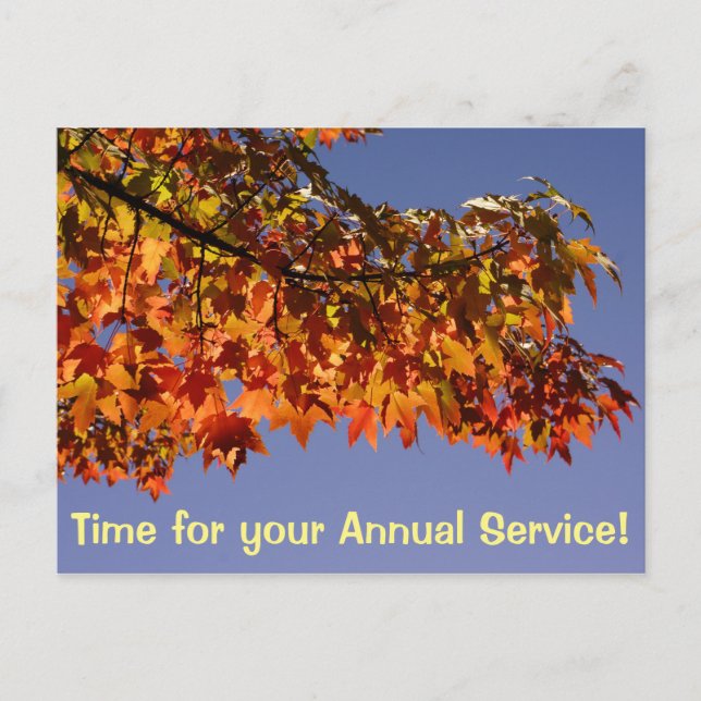 Service Postcards Business HVAC Furnace Annual (Front)