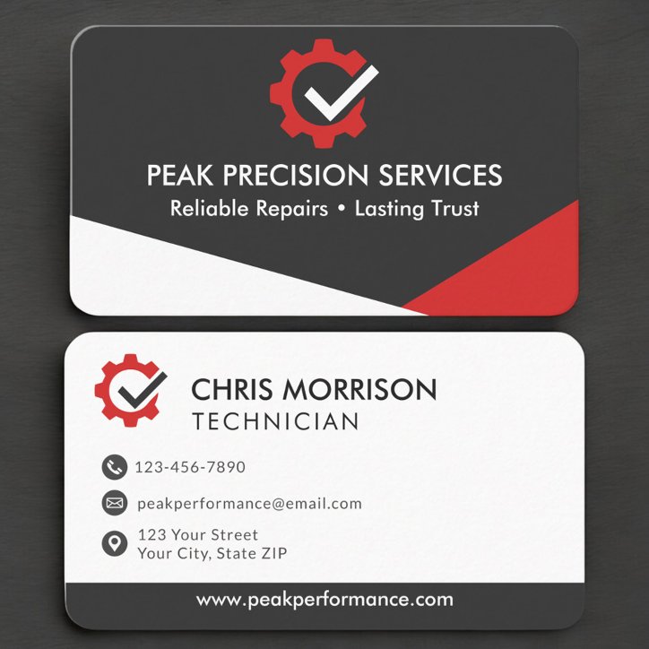 Service Repair Auto Mechanic Business Card