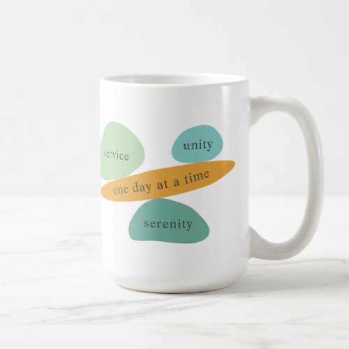 Service Unity Serenity One Day at a Time Coffee Mug