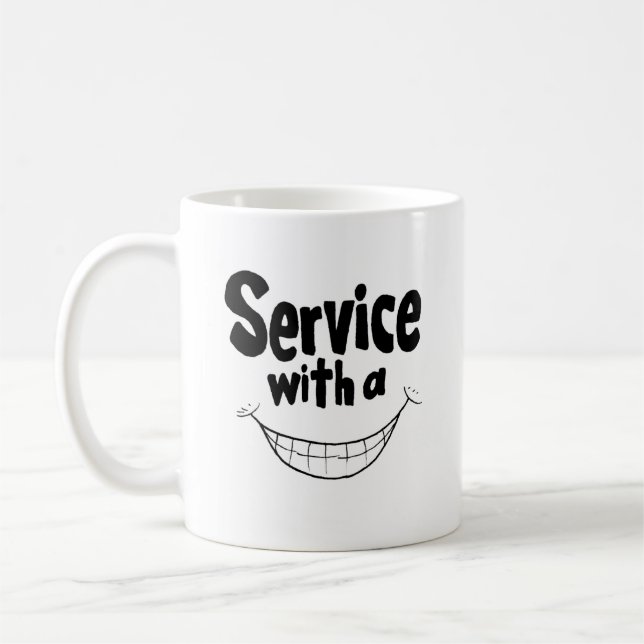 Service With a Smile Mug (Left)