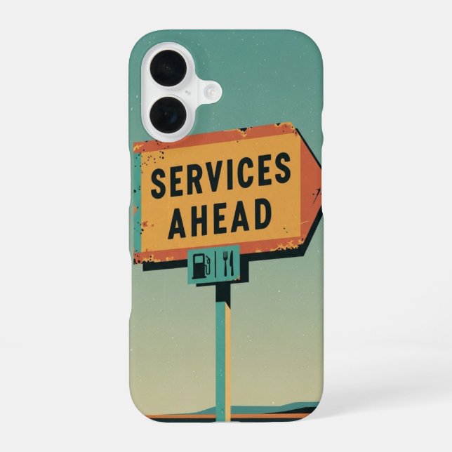 Services Ahead iPhone Case (Back)