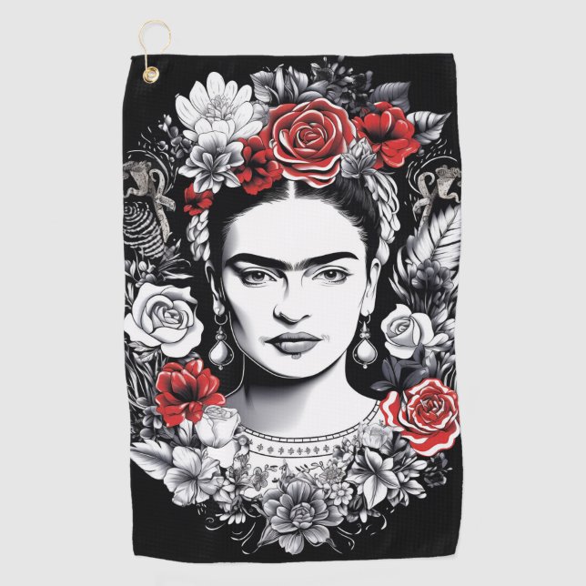 serviette de golf Frida Kahlo Golf Towel (Front)