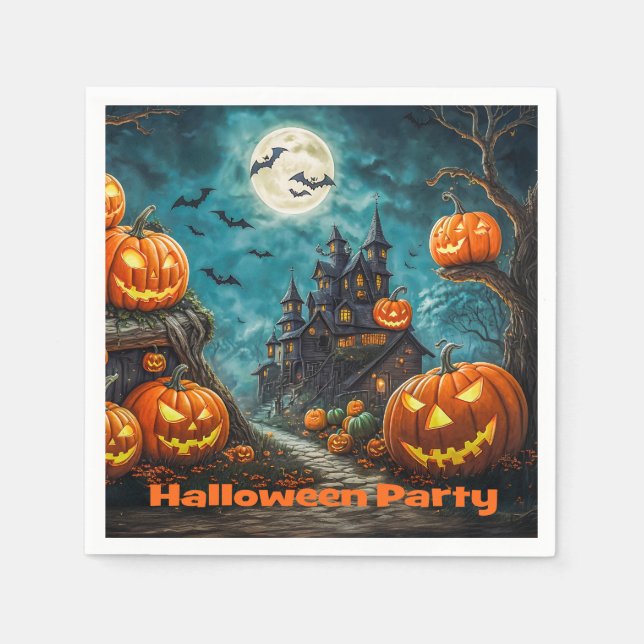 Serviettes for Halloween Party Napkins (Front)