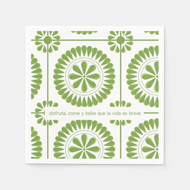 servilleta de papel con diseño mexicano napkins (Front)