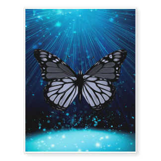 Servilletas De Papel Butterfly Art Outer Space Fly Temporary Tattoos