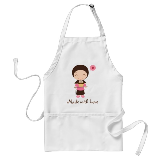 Serving Cake*Made With Love Apron (Front)