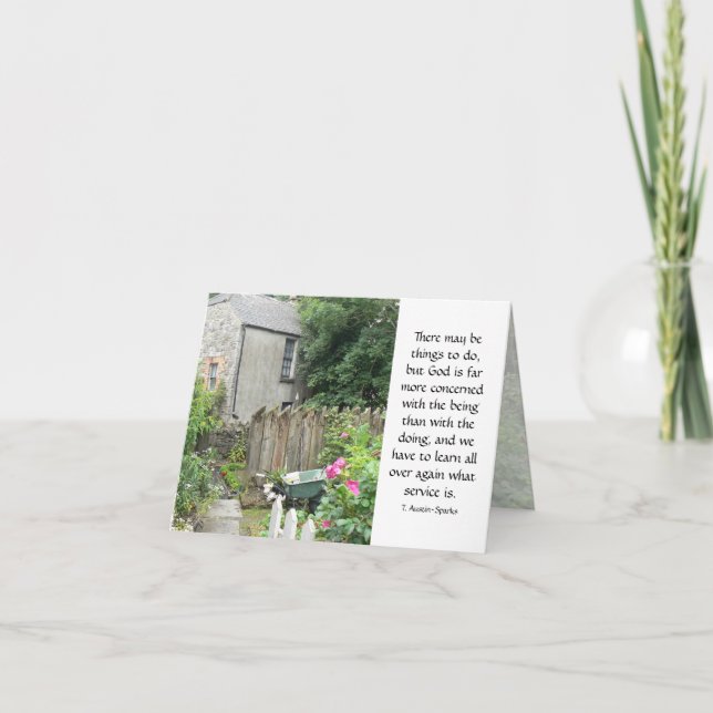 Serving God... Notecard (Front)