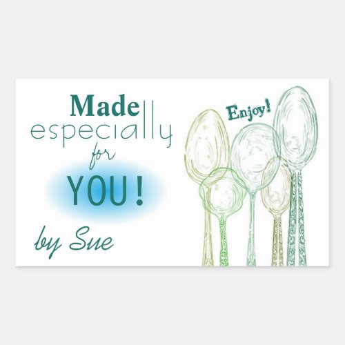 Serving Spoons Custom Gift Stickers