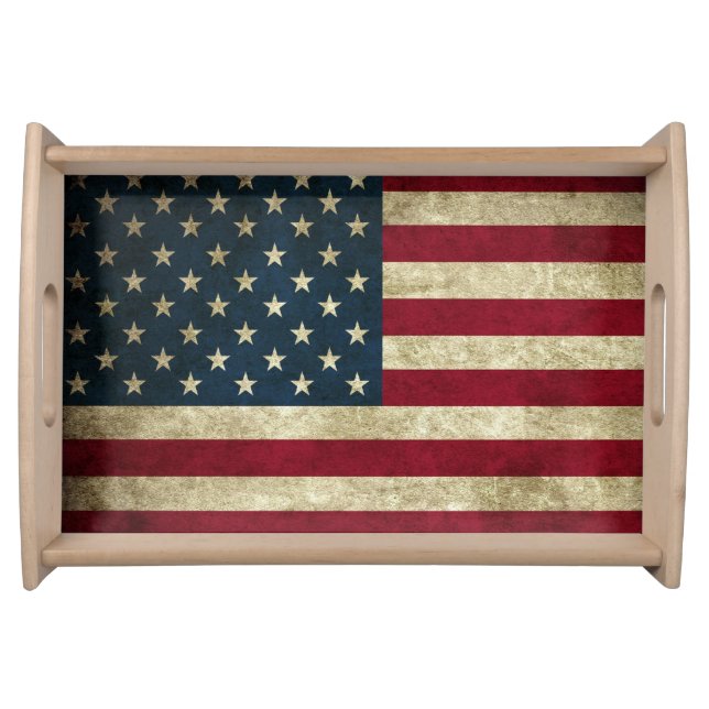 Serving Tray- American Flag Serving Tray (Front)