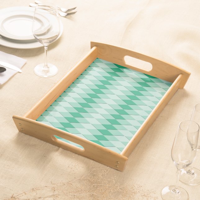 Serving Tray - Argyle Pattern (Front)