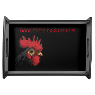 Serving Tray-Chicken Head Good Morning Sunshine Tray