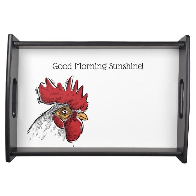 Serving Tray-Chicken Head-Good Morning Sunshine Tray (Front)