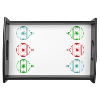 Serving Tray - Christmas Ornaments