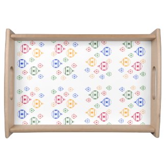 Serving Tray - Christmas Tree Ornaments