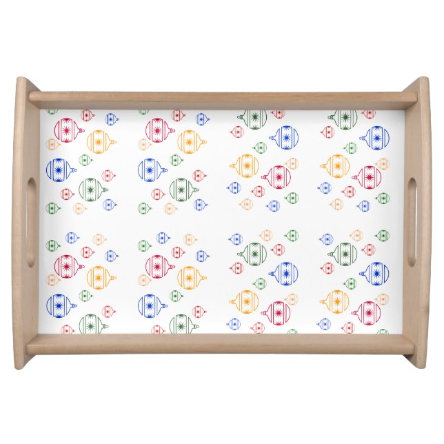 Serving Tray - Christmas Tree Ornaments (Front)