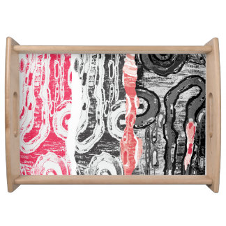 Serving Tray – Friction Lands Abstract Design