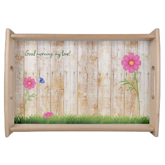 Serving Tray - Good morning flowers