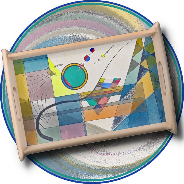 SERVING TRAY - "Green" - An Abstract by Kandinsky (Creator Uploaded)