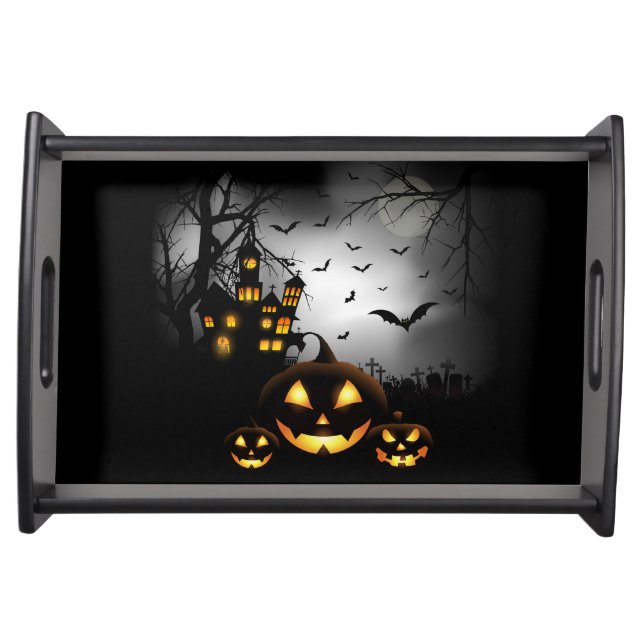 Serving Tray-Halloween Haunting Serving Tray (Front)