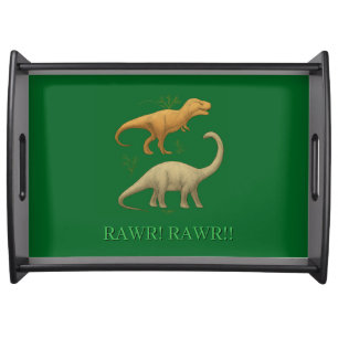 Serving Tray - I Love Dinosaurs Rawr Rawr