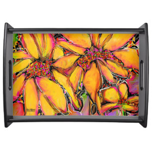 Serving Tray in Magic Sunflower design