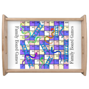 Serving Tray Kids Board Games - Snakes and Ladders