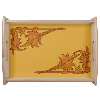 Serving Tray - Leafy Brackets