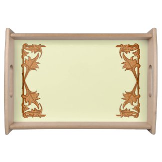 Serving Tray - Leafy Brackets