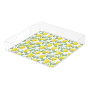 Serving Tray-Lemons Acrylic Tray