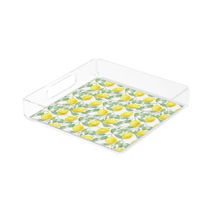Serving Tray-Lemons Acrylic Tray