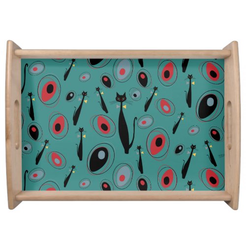Serving Tray  MidCentury Modern Atomic Cats
