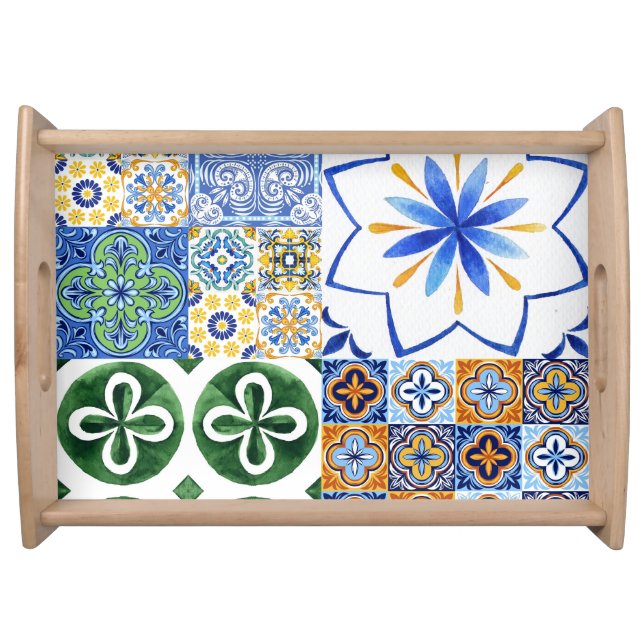 serving tray Portuguese tiles (Front)