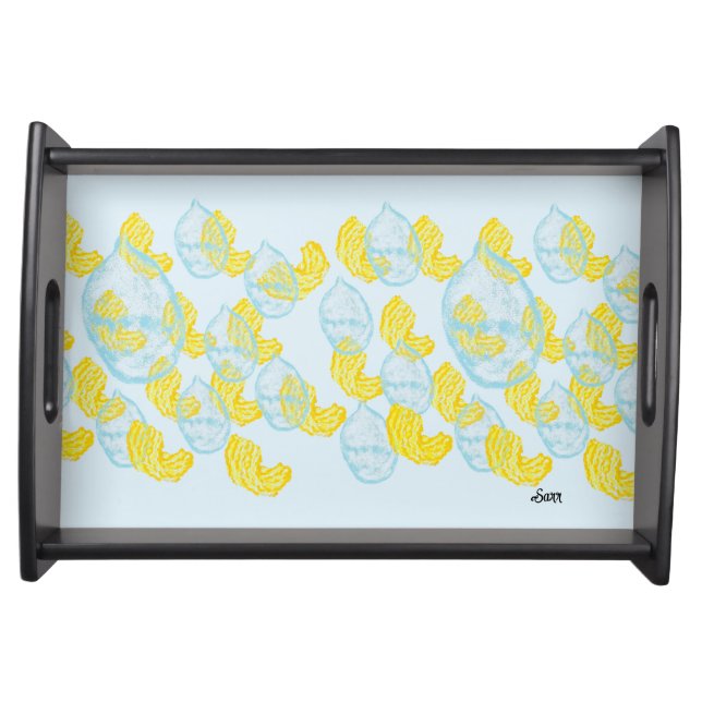 Serving Tray : Rain Teardrops of Potato Chips  (Front)