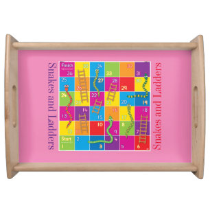 Serving Tray - Snakes and Ladders