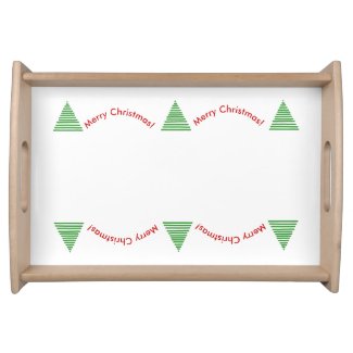 Serving Tray - Sylized Tree with Curved Text