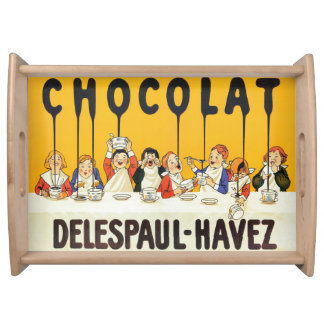 Serving Tray Vintage French Chocolate Desert