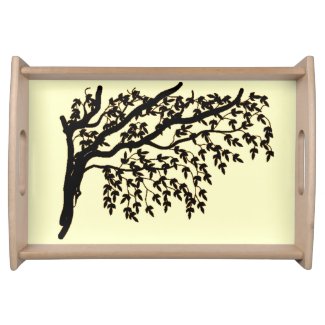 Serving Tray - Weeping Tree (brown)